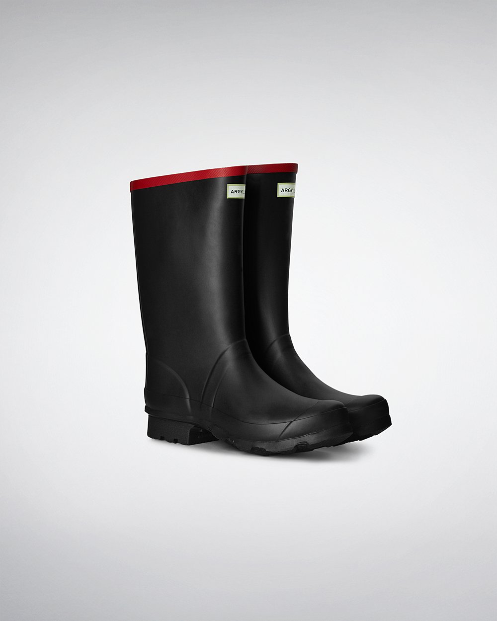 Hunter Argyll Short Rain Boots - Sale Online Womens Black - GRBTMQ147